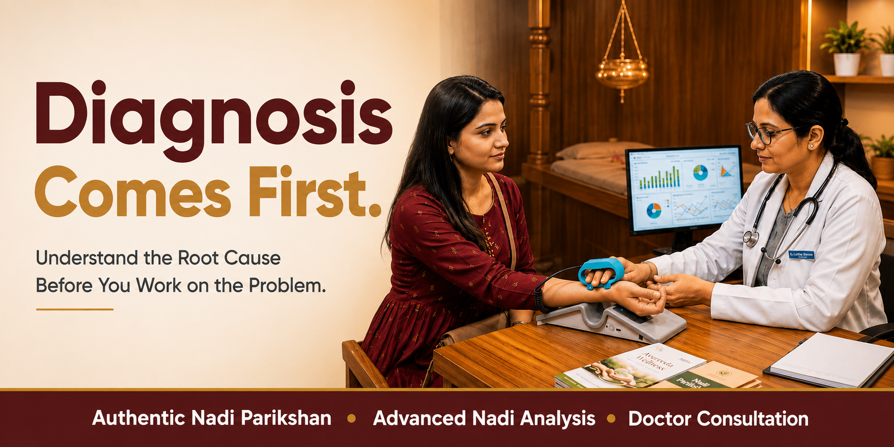 Diagnosis Comes First - Authentic Nadi Parikshan and Advanced Nadi Analysis, only at Herbal Hills