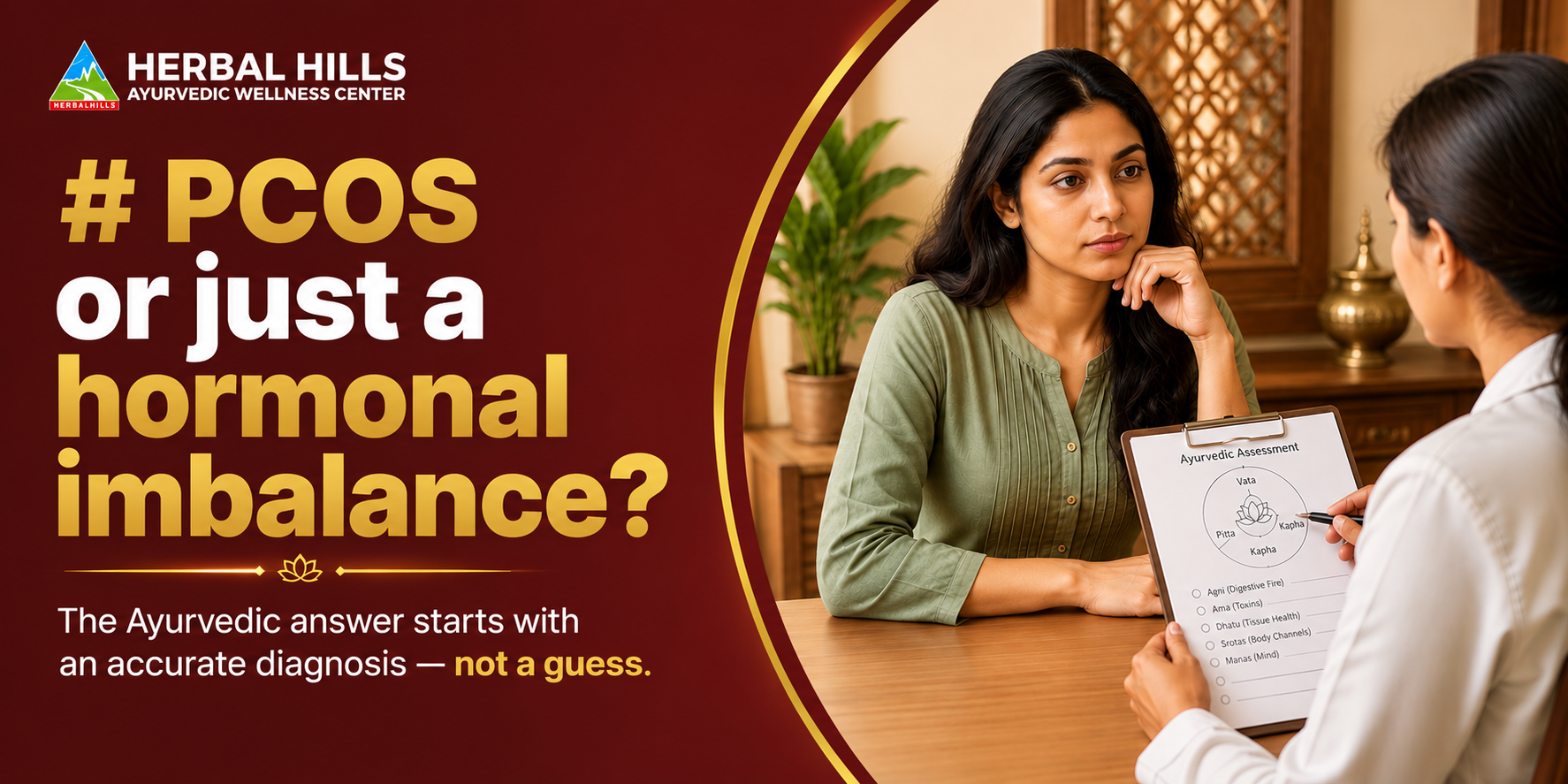 Ayurvedic PCOS treatment and hormonal imbalance ayurveda care at Herbal Hills