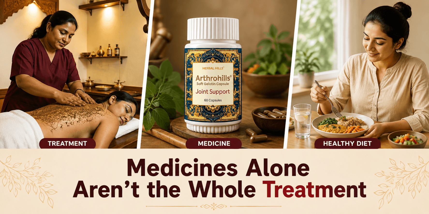 Benefits of Ayurvedic treatment — medicines with diet, sleep, activity and follow-up care