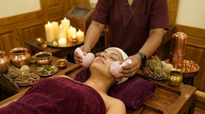 Sarvanga Navarakizhi – ayurvedic face care, Herbal Hills