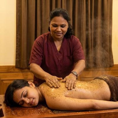 Sarvanga Udvartana – body polishing treatment, Herbal Hills