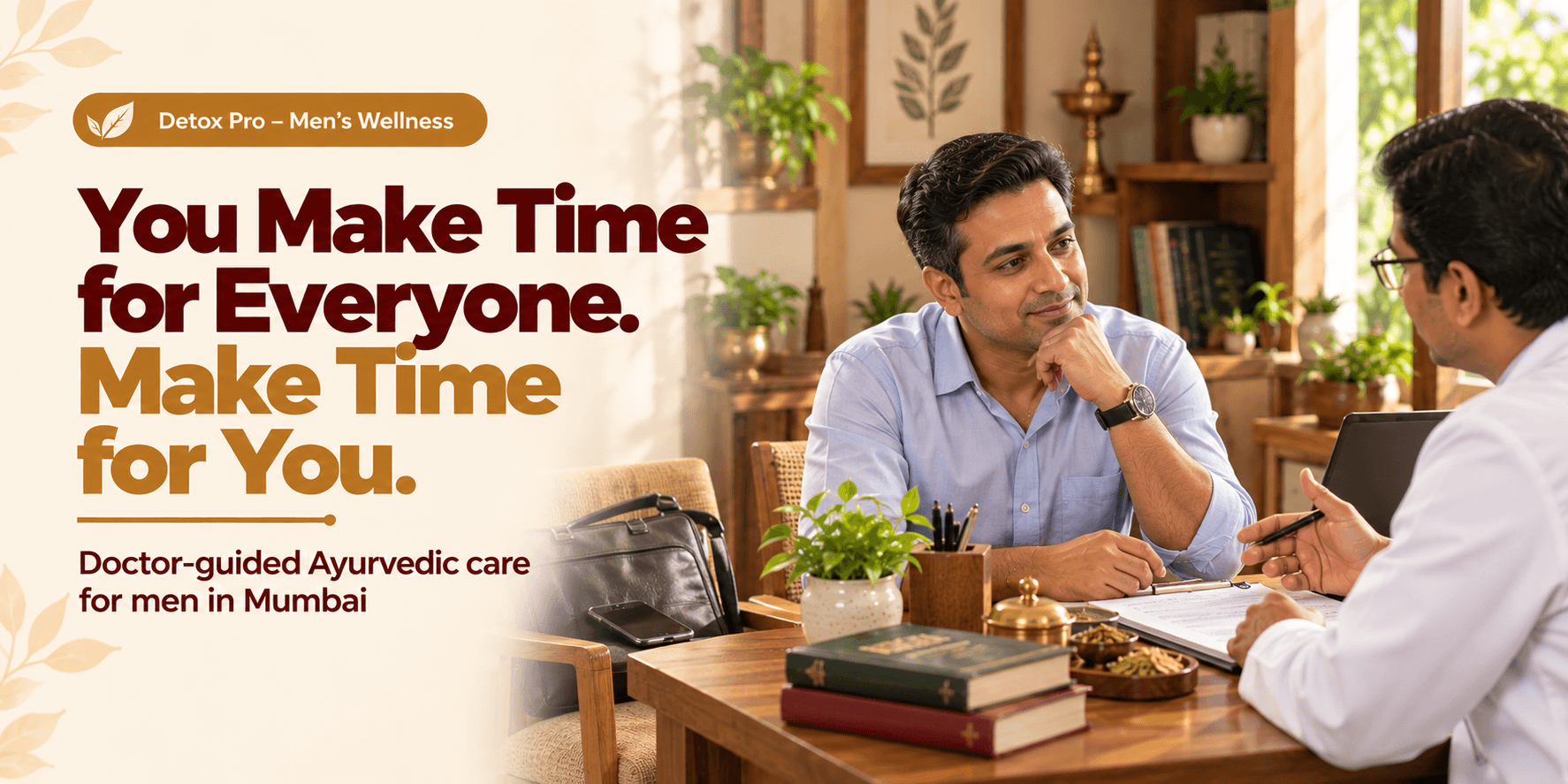 Stress in men: make time for your wellness with a doctor consultation at Herbal Hills, Mumbai