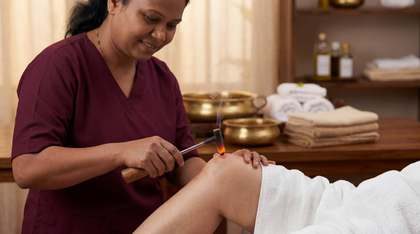 Agnikarma – one of the Ayurvedic therapies at Herbal Hills Center, Mumbai