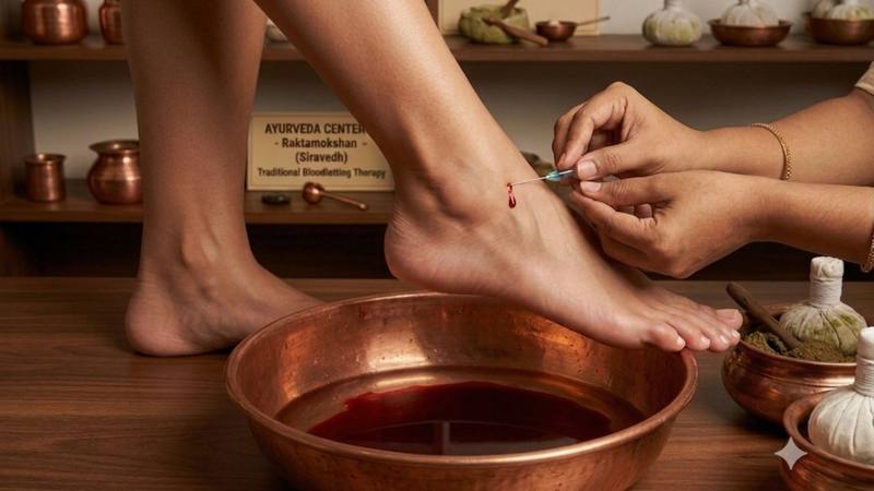 Raktamokshan – Siravedh for hair fall at Herbal Hills Center, Mumbai